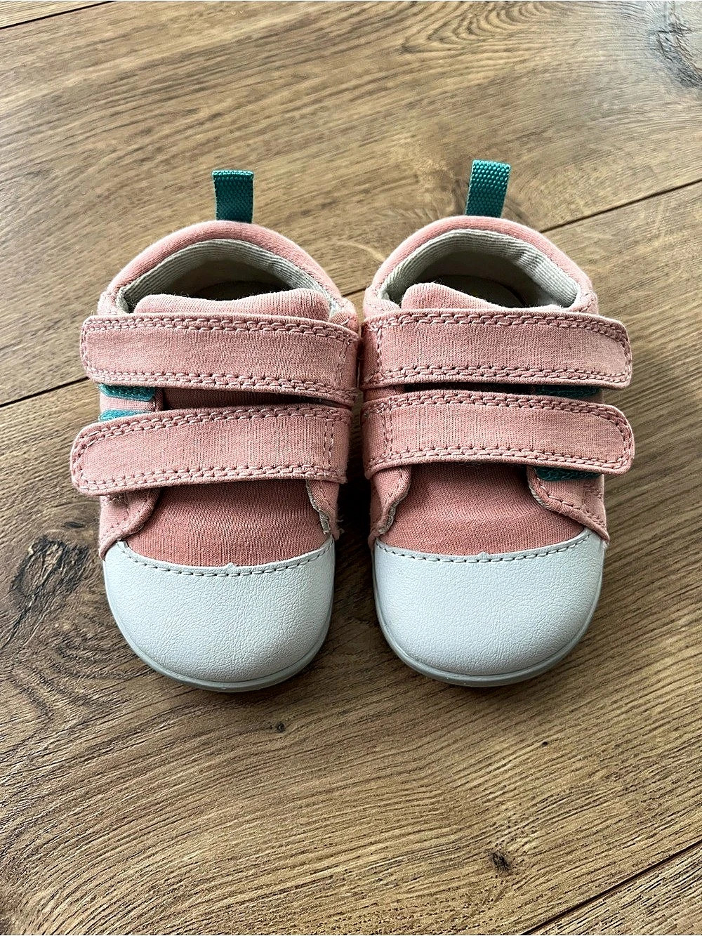 ten little Kid Sneakers Pink & White Size US 4.5 toddler